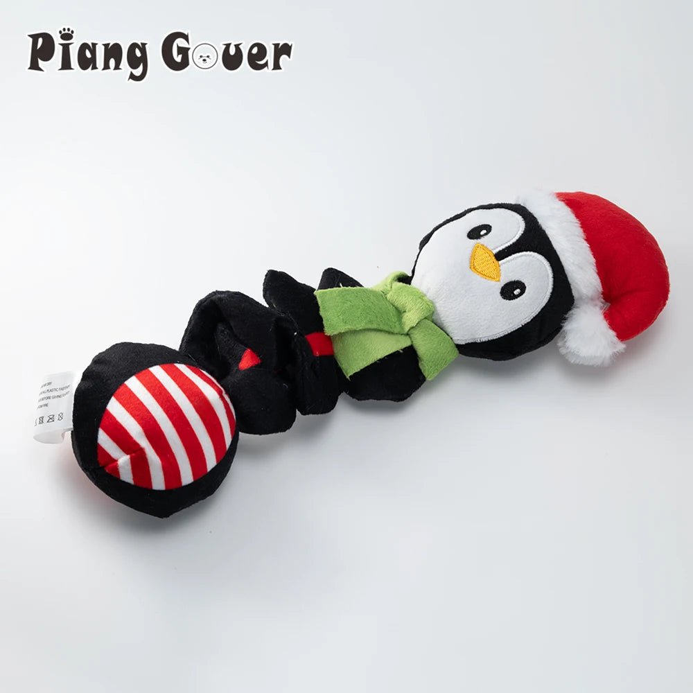 🐧 Elf Penguin Squeaky Toy – Festive Audio Fun