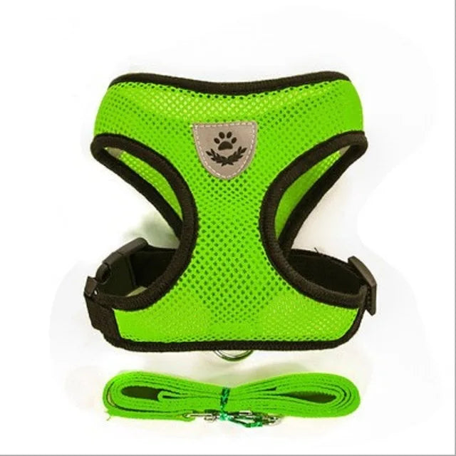 π Adjustable Reflective Mesh Harness with Lead β Safe and Breathable