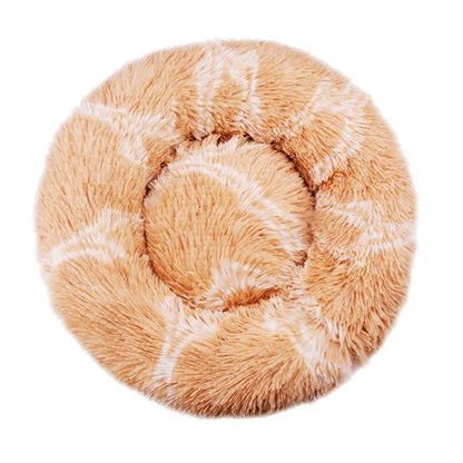 🛏️ Plush Round Pet Bed – Ultra Soft & Winter-Warm