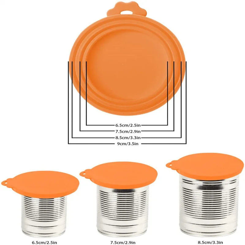 🥄 Reusable Pet Food Can Cover & Spoon – Portable Storage Set