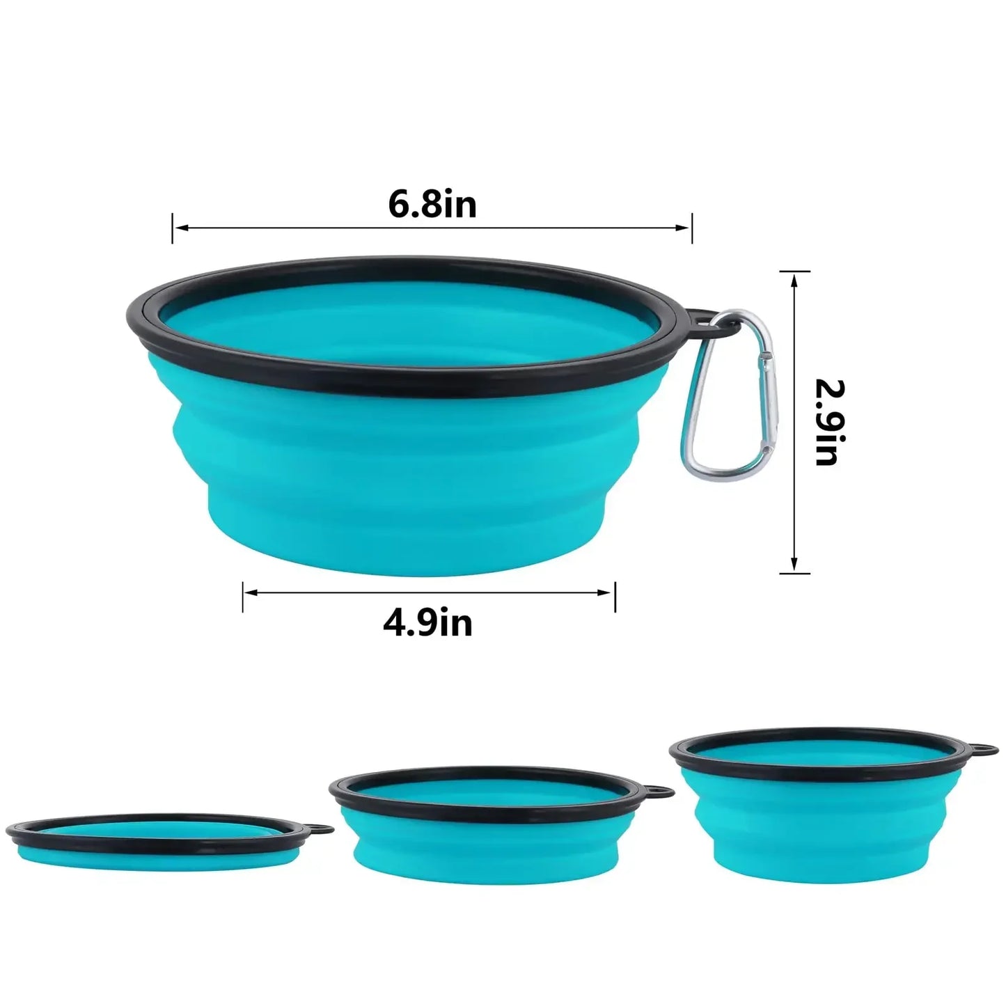🥣 Collapsible Travel Bowl – Keychain Silicone Dish