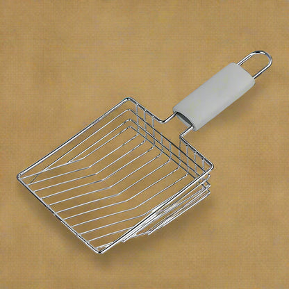 🧹 Stainless Steel Litter Scoop – Durable & Ergonomic
