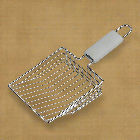 🧹 Stainless Steel Litter Scoop – Durable & Ergonomic