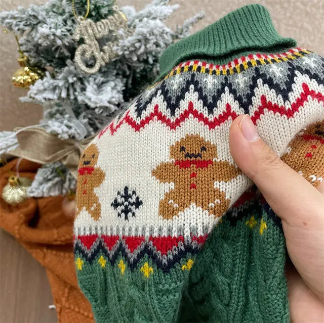 🦌 Elk Christmas Sweater – Festive Knit for Small Pets
