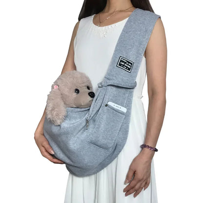 👜 Hands-Free Pet Sling Carrier – Stylish Cross-Body Bag for Small Pets