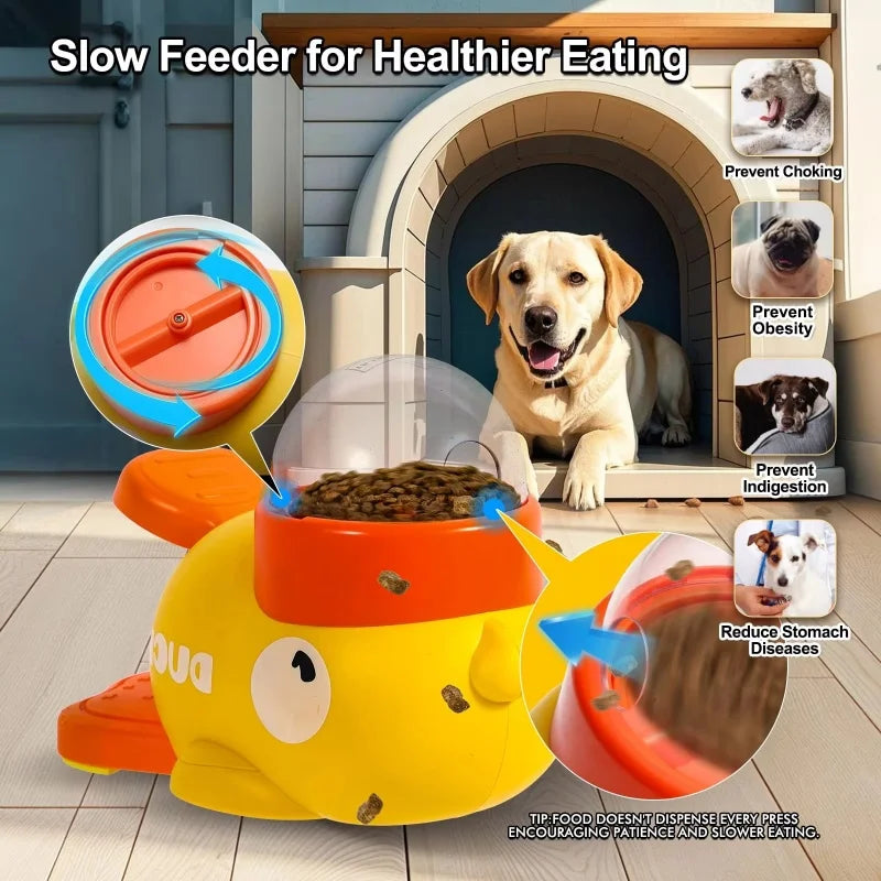 🦆 2-in-1 Interactive Dog Toy & Treat Dispenser – Fun, Smart & Healthy Playtime