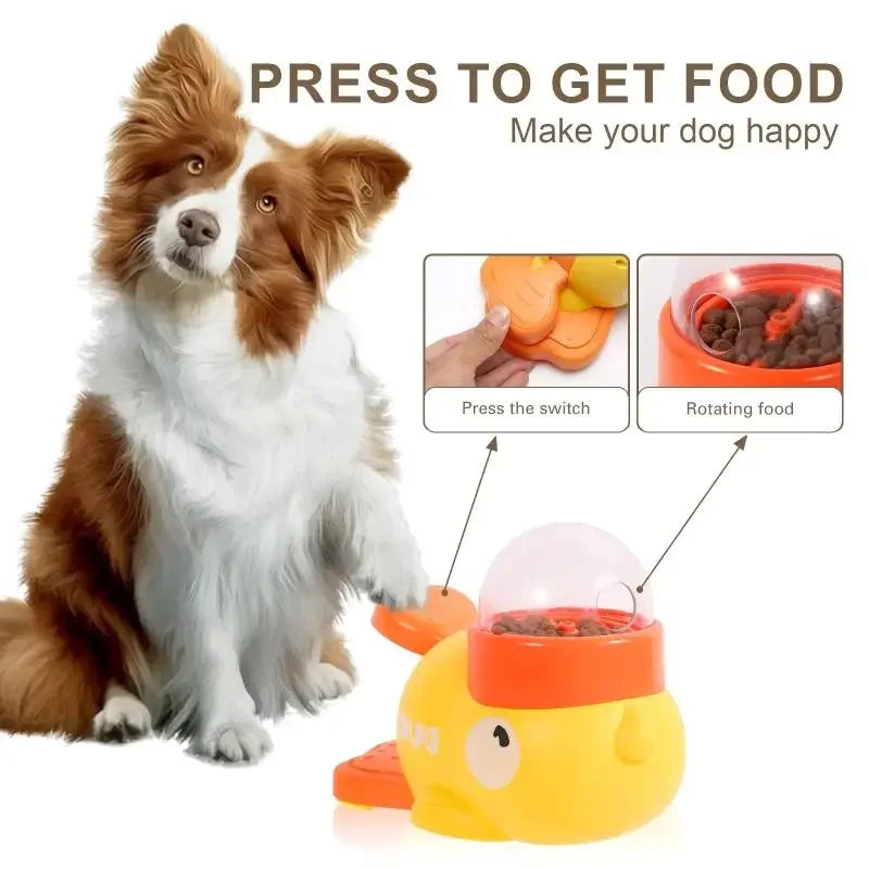 🦆 2-in-1 Interactive Dog Toy & Treat Dispenser – Fun, Smart & Healthy Playtime