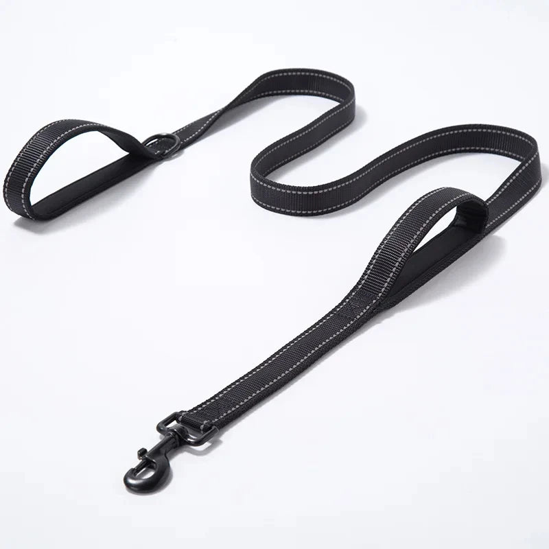 🐕 Heavy-Duty Dual Handle Dog Leash – Training & Travel Lead