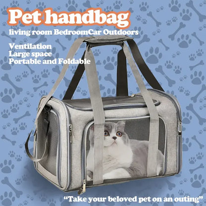 👜 Ventilated Pet Carrier Bag – Airline Approved Travel