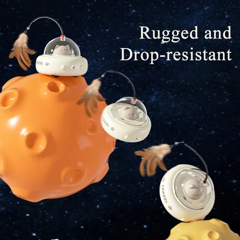 🛸 Smart Teaser UFO Cat Toy – Motion-Activated Fun