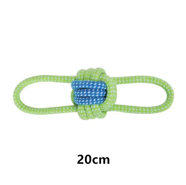🦴 Rope Ball Chew Toy – Durable Cotton Tugger 🧵