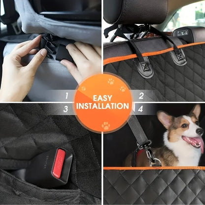 🚗 Waterproof Dog Car Seat Cover – Hammock Style Protector