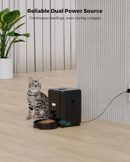 🕒 Smart Automatic Pet Feeder – Timed & Measured Feeding for Cats & Dogs
