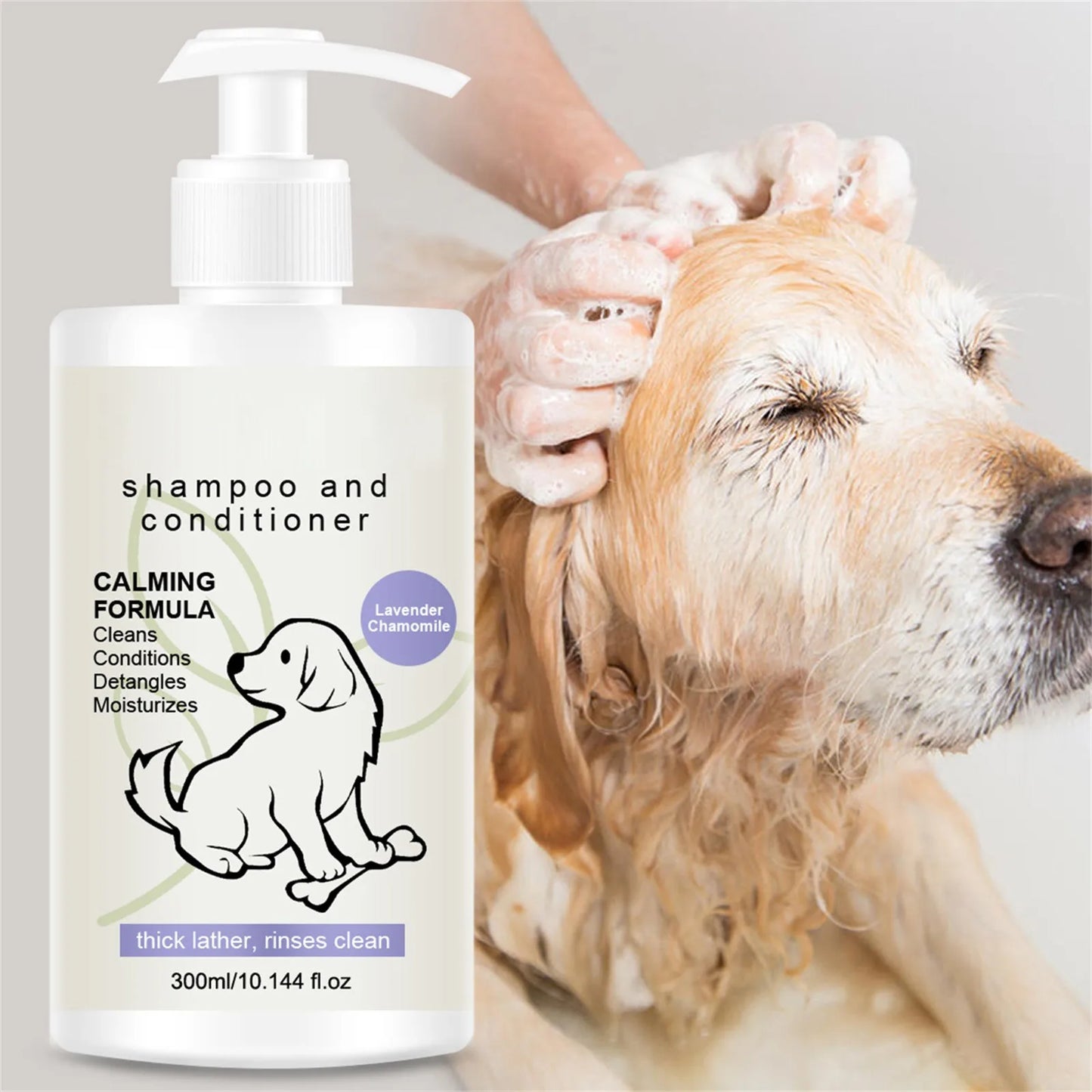 🐶 Calming Dog Shampoo – 4 in 1