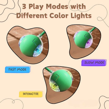 🐱 Smart Rolling Cat Ball – Motion-Activated & Rechargeable