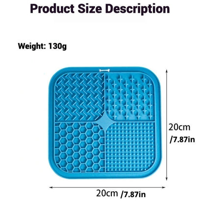 🐾 Silicone Lick & Slow-Feeding Mat with Suction Base
