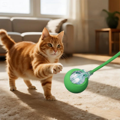 🐱 Smart Rolling Cat Ball – Motion-Activated & Rechargeable