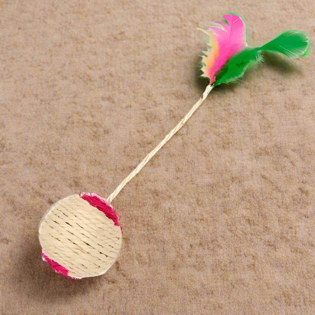 🐾 Sisal Scratching & Training Ball – Interactive Kitten Toy