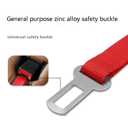 🚗 Adjustable Dog Seat Belt – Secure Car Harness for Dogs