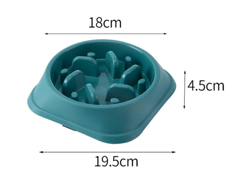🐶 Anti-Gulp Slow Feeder Bowl – Healthy & Safe Mealtime