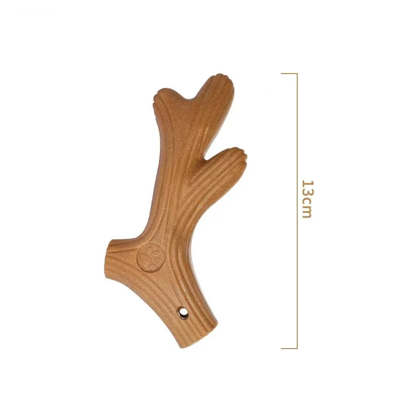 🦴 Pine Wood Chew Stick – Natural, Bite-Resistant Bone Toy