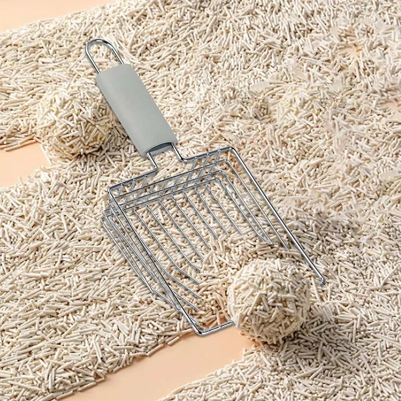 🧹 Stainless Steel Litter Scoop – Durable & Ergonomic