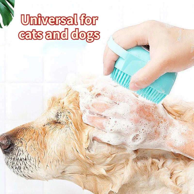 🛁 Soft Silicone Pet Bath Sponge – Gentle Grooming