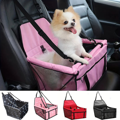 🚗 Foldable Pet Car Seat – Safe & Cosy Booster