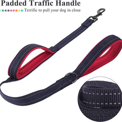 🐕 Heavy-Duty Dual Handle Dog Leash – Training & Travel Lead