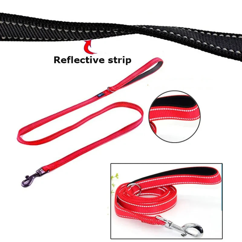 🐕 Heavy-Duty Dual Handle Dog Leash – Training & Travel Lead