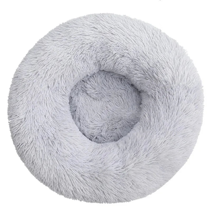 🛏️ Plush Round Pet Bed – Ultra Soft & Winter-Warm