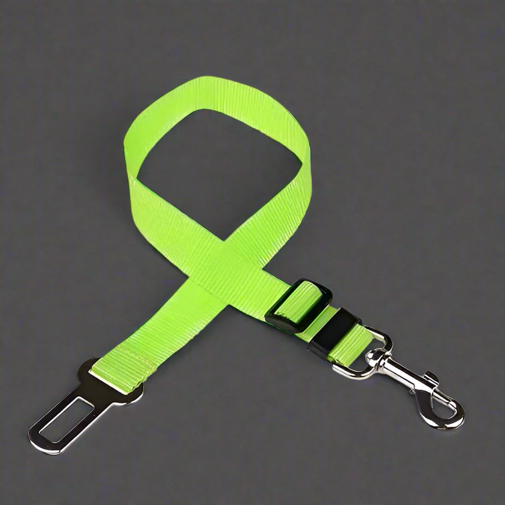 🚗 Adjustable Dog Seat Belt – Secure Car Harness for Dogs