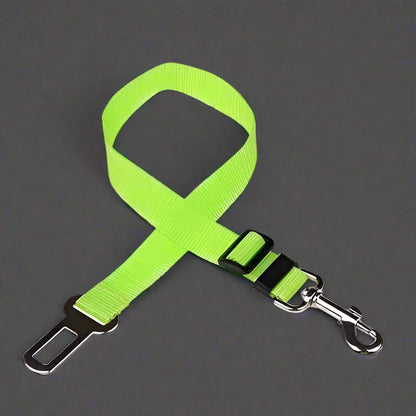 🚗 Adjustable Dog Seat Belt – Secure Car Harness for Dogs