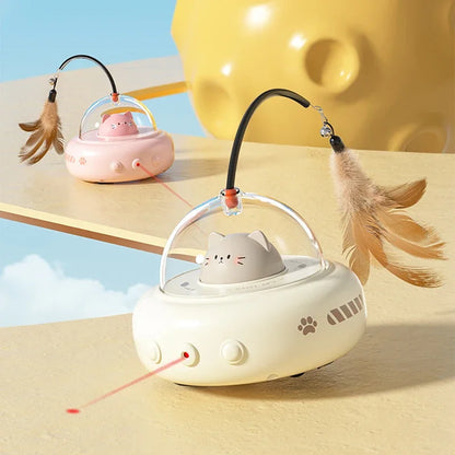 🛸 Smart Teaser UFO Cat Toy – Motion-Activated Fun