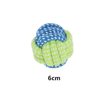🦴 Rope Ball Chew Toy – Durable Cotton Tugger 🧵
