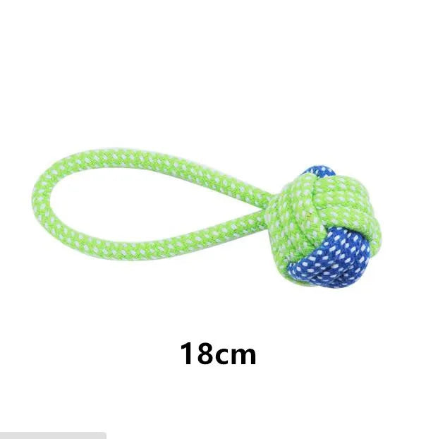 🦴 Rope Ball Chew Toy – Durable Cotton Tugger 🧵