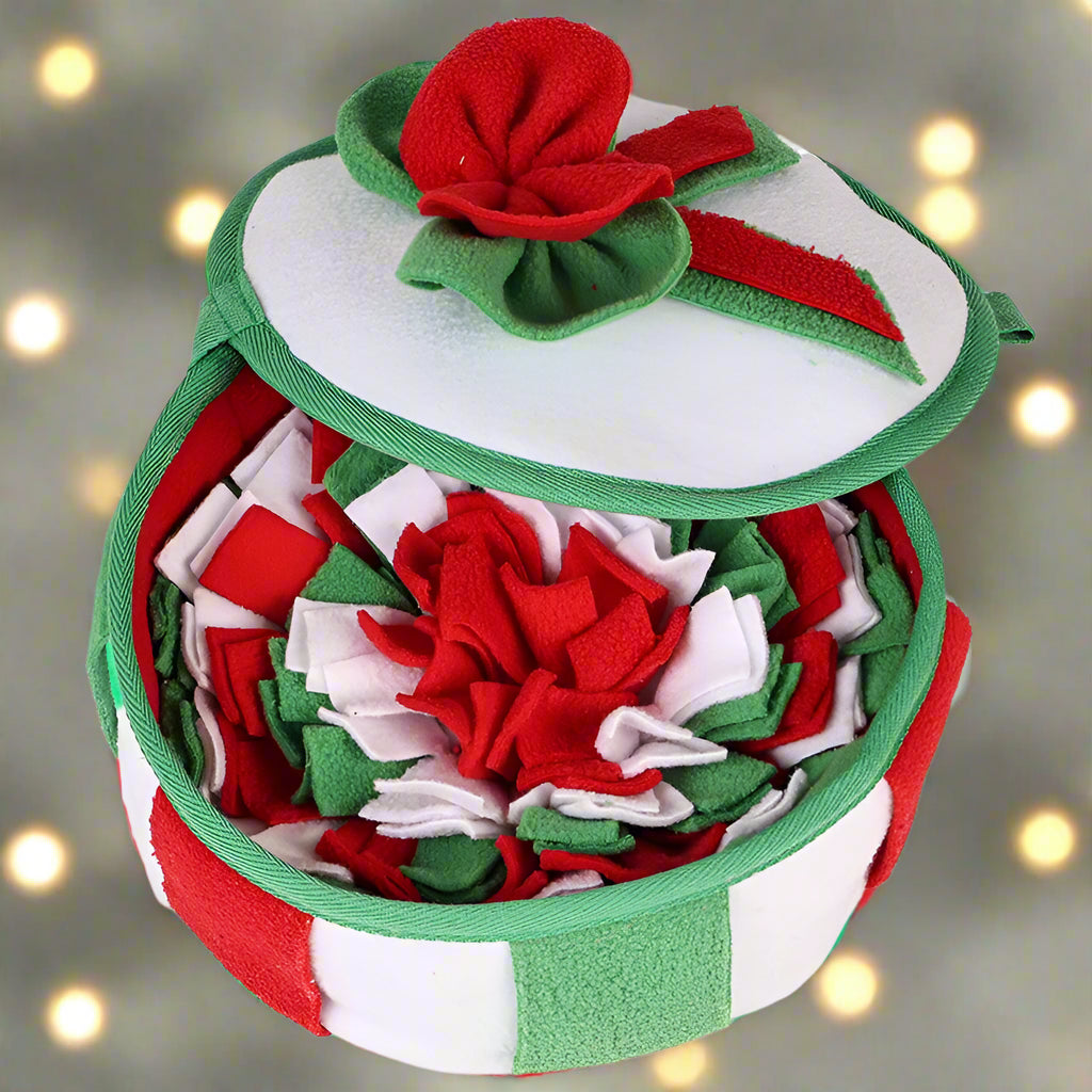 🧠 Christmas Snuffle Mat – Interactive Puzzle Feeder