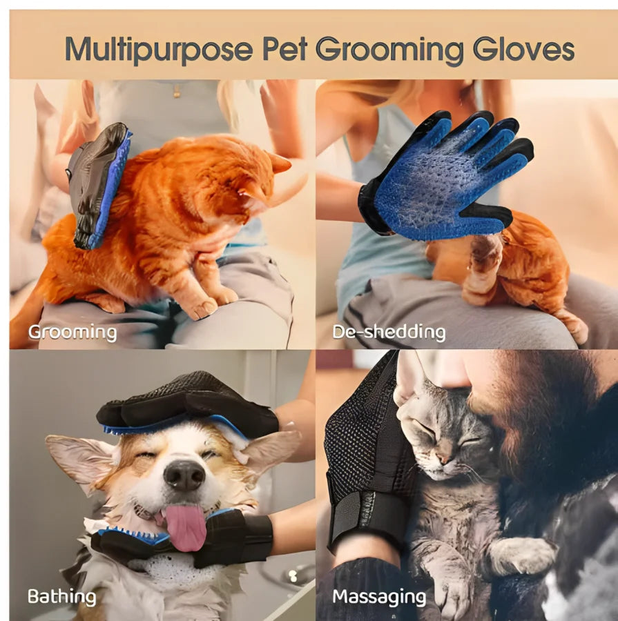 🧤 Pet Hair Glove – Grooming & Massaging Mitt for Dogs & Cats