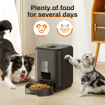 🕒 Smart Automatic Pet Feeder – Timed & Measured Feeding for Cats & Dogs