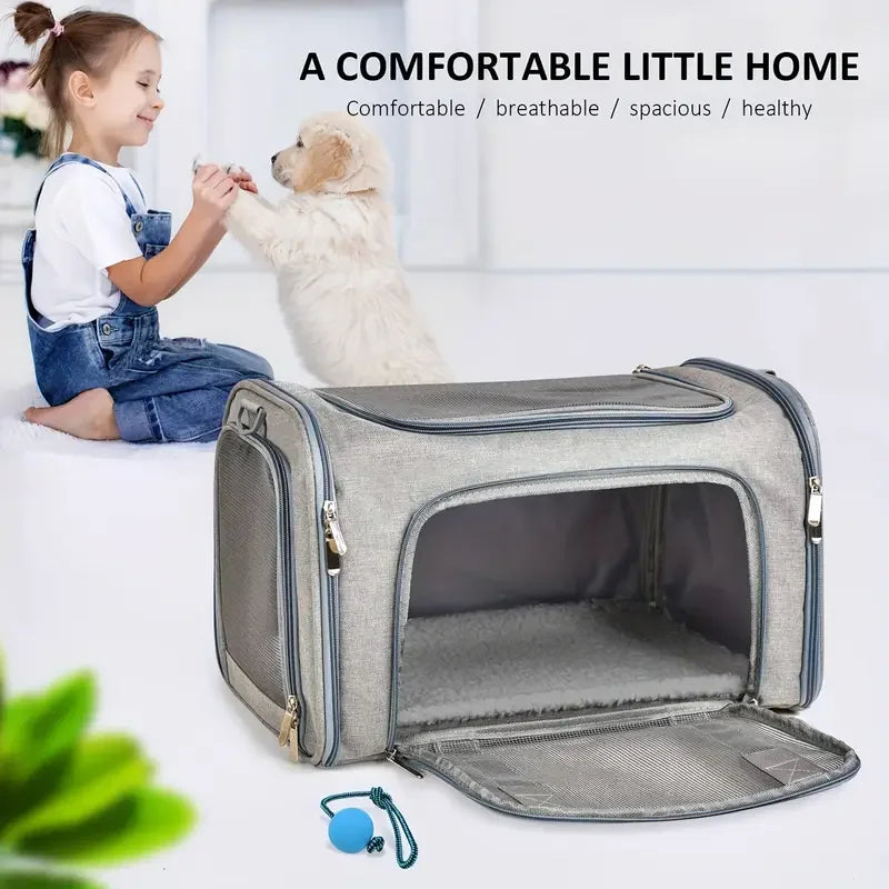 👜 Ventilated Pet Carrier Bag – Airline Approved Travel