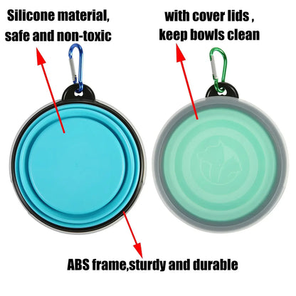 🥣 Collapsible Travel Bowl – Keychain Silicone Dish