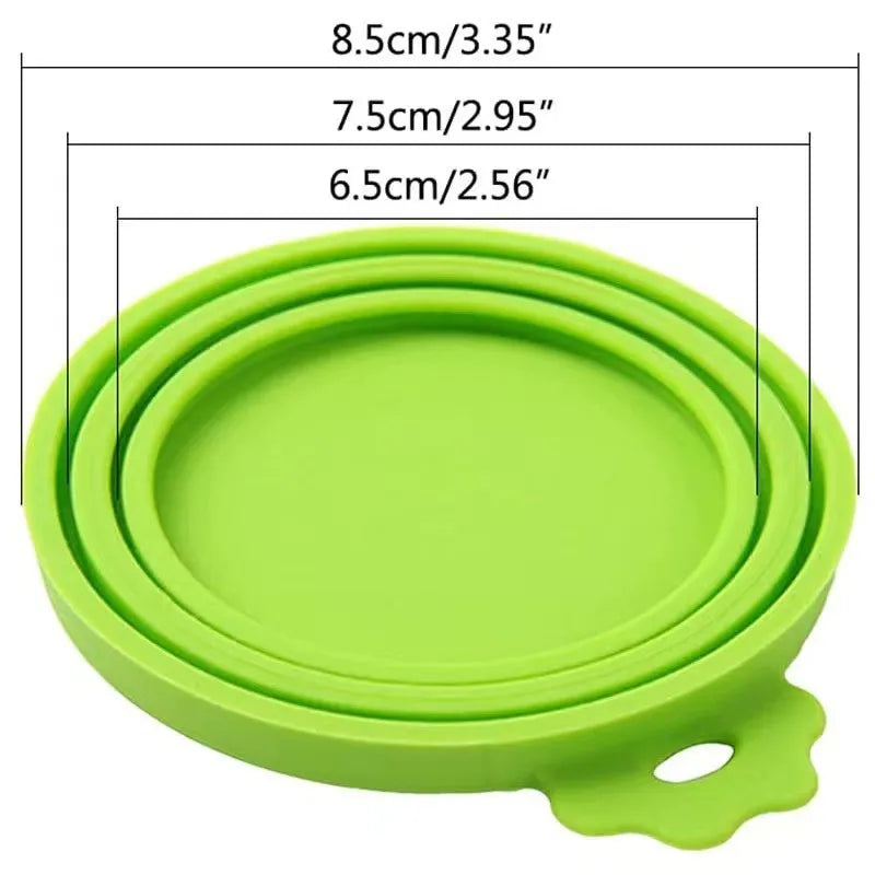 🥄 Reusable Pet Food Can Cover & Spoon – Portable Storage Set