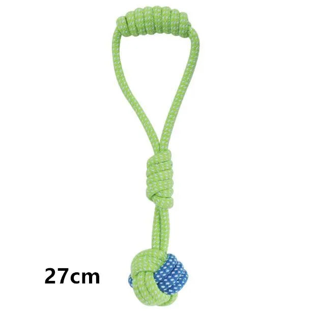 🦴 Rope Ball Chew Toy – Durable Cotton Tugger 🧵