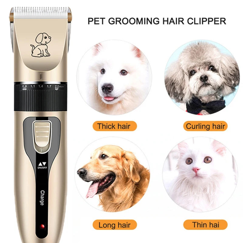 ✂️ Rechargeable Pet Clipper Grooming Kit – All-in-One Trimmer Set