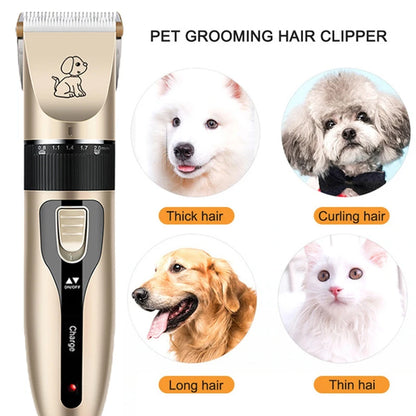 ✂️ Rechargeable Pet Clipper Grooming Kit – All-in-One Trimmer Set