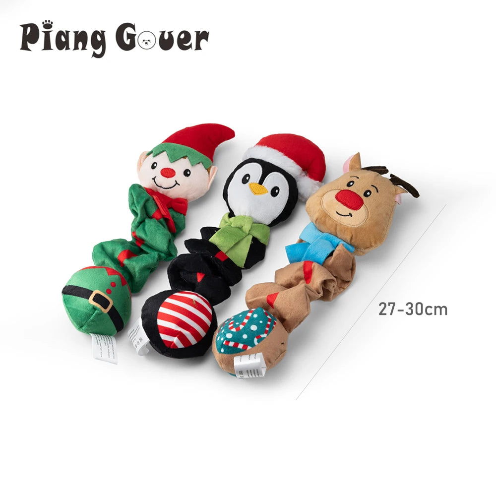 🐧 Elf Penguin Squeaky Toy – Festive Audio Fun
