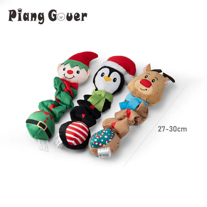 🐧 Elf Penguin Squeaky Toy – Festive Audio Fun