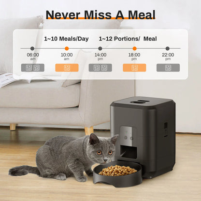 🕒 Smart Automatic Pet Feeder – Timed & Measured Feeding for Cats & Dogs