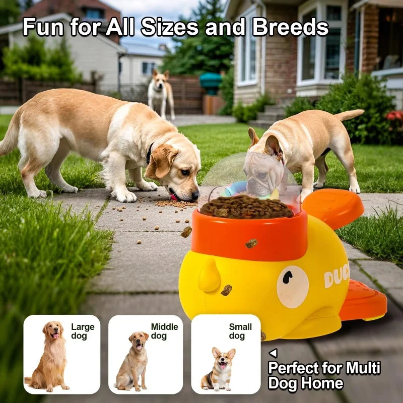 🦆 2-in-1 Interactive Dog Toy & Treat Dispenser – Fun, Smart & Healthy Playtime