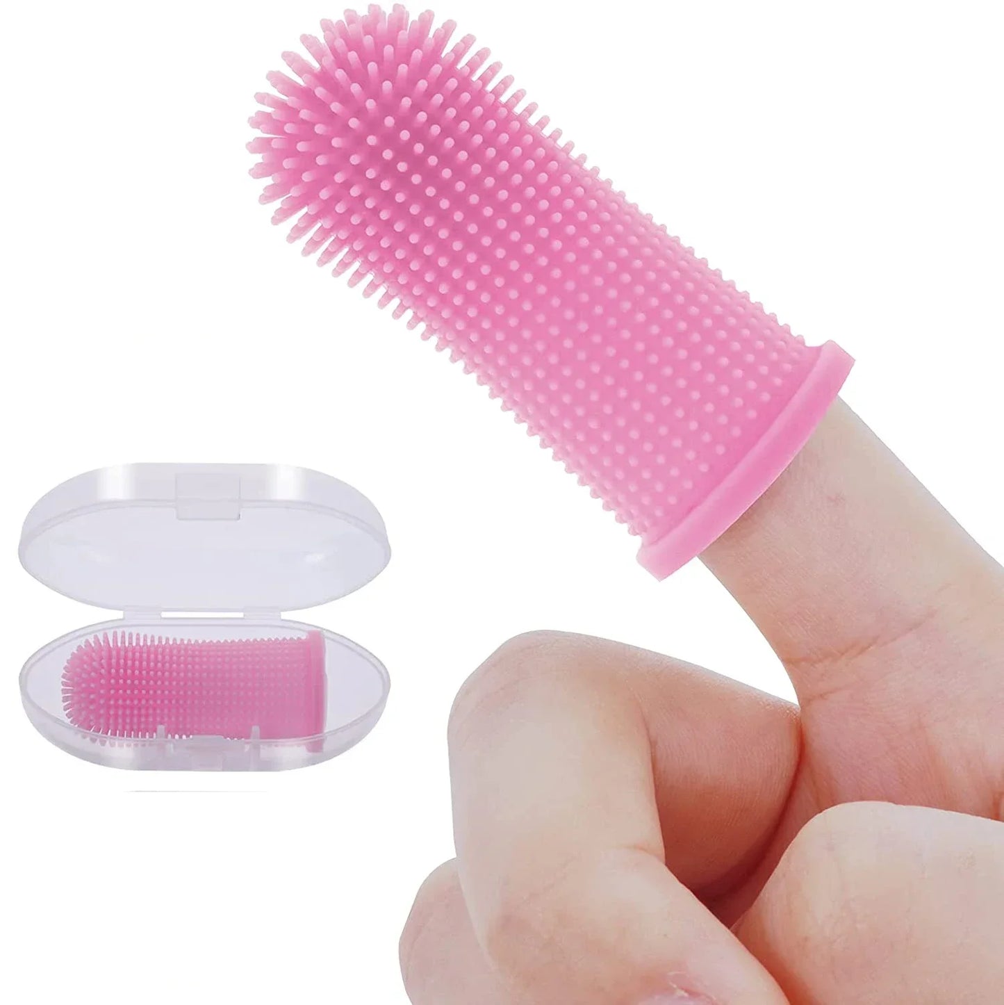 🦷 Silicone Finger Toothbrush – Gentle Dental Tool for Pets